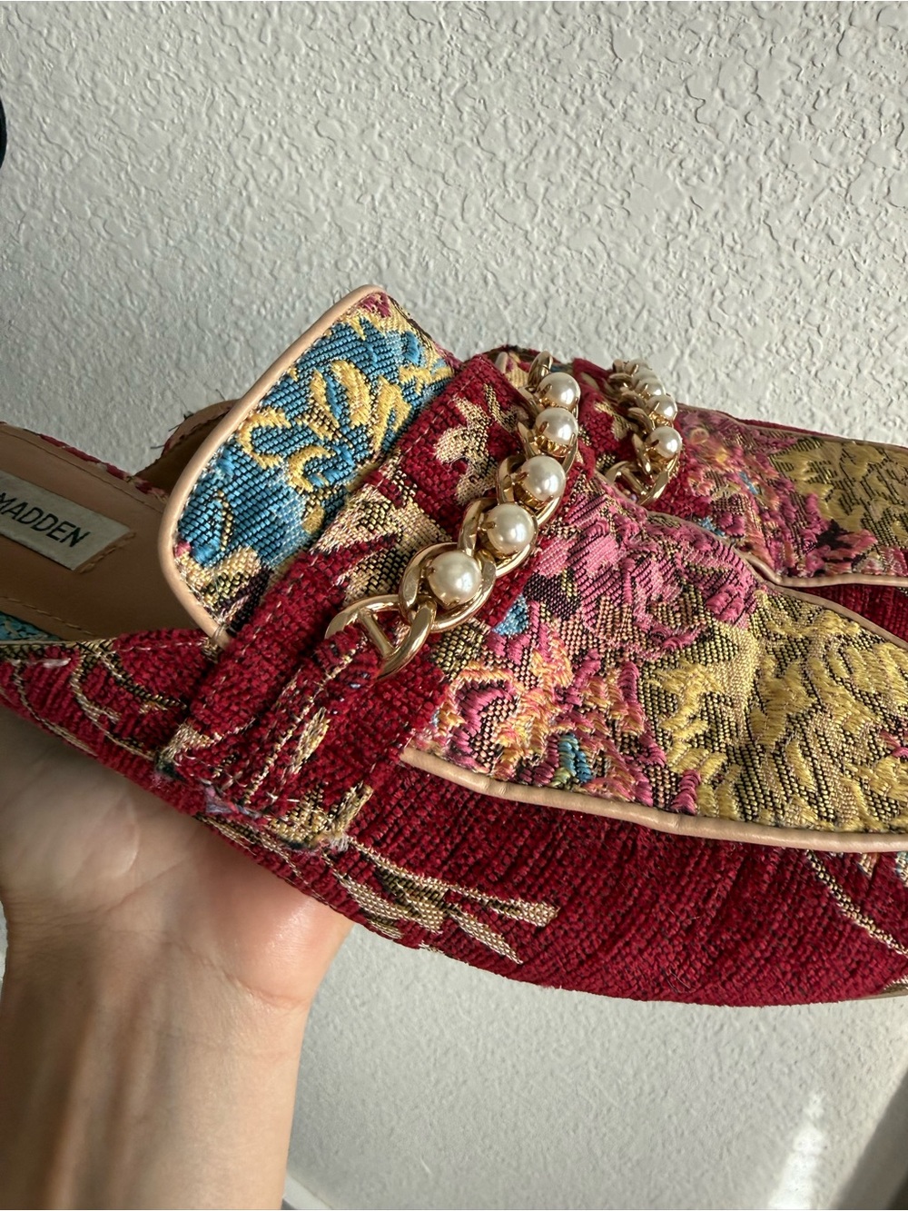 Steve Madden Musk Brocade Mules sz: 9.5 - Picture 5 of 10